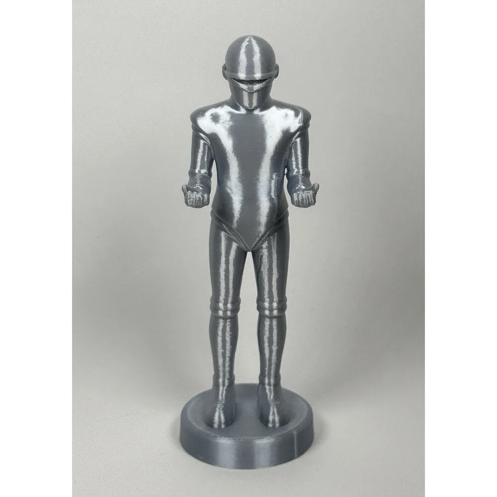 The Day The Earth Stood Still (1951) Gort 6” Silver Plastic Toy